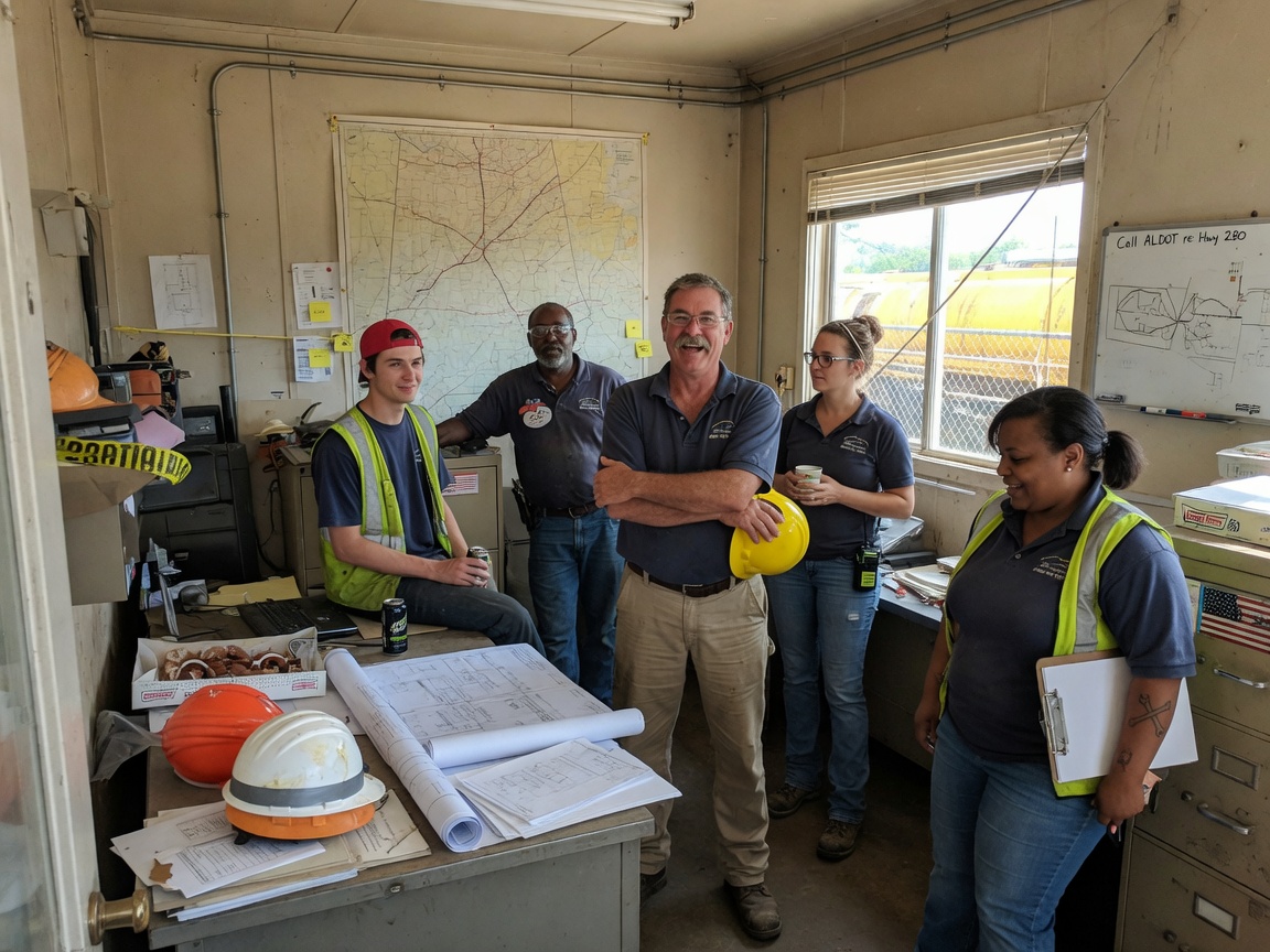 The TENNESSEE GAS PIPELINE LLC team at work in Birmingham