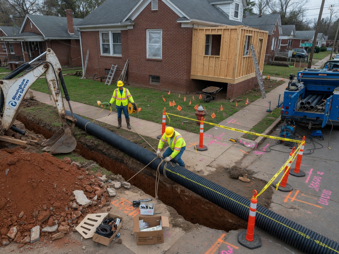 Installing New Gas Lines For Home Additions In Birmingham